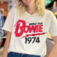 T-shirt Bowie rouge